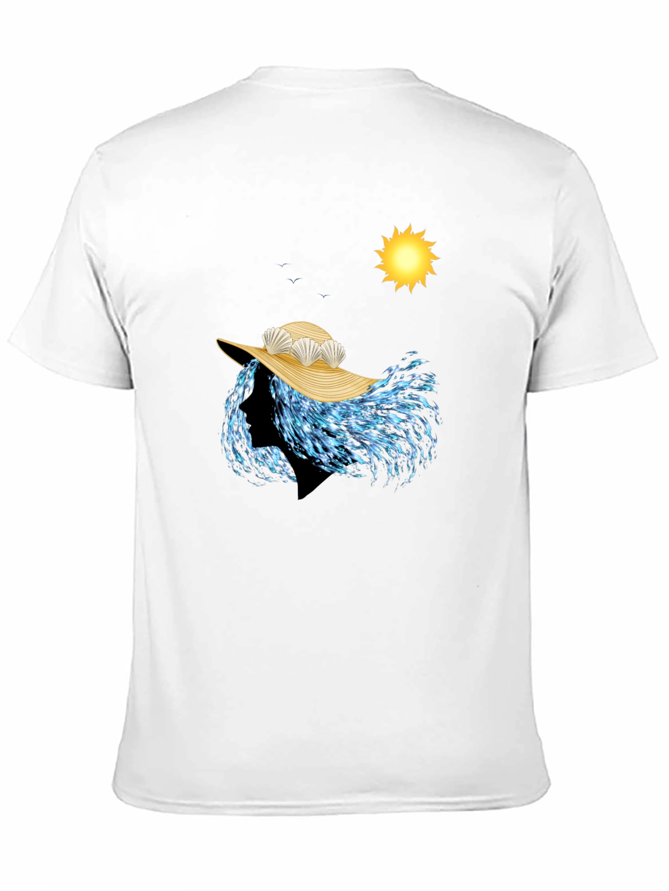 Ocean Wave Woman T-Shirt - Beach Style Graphic Tee