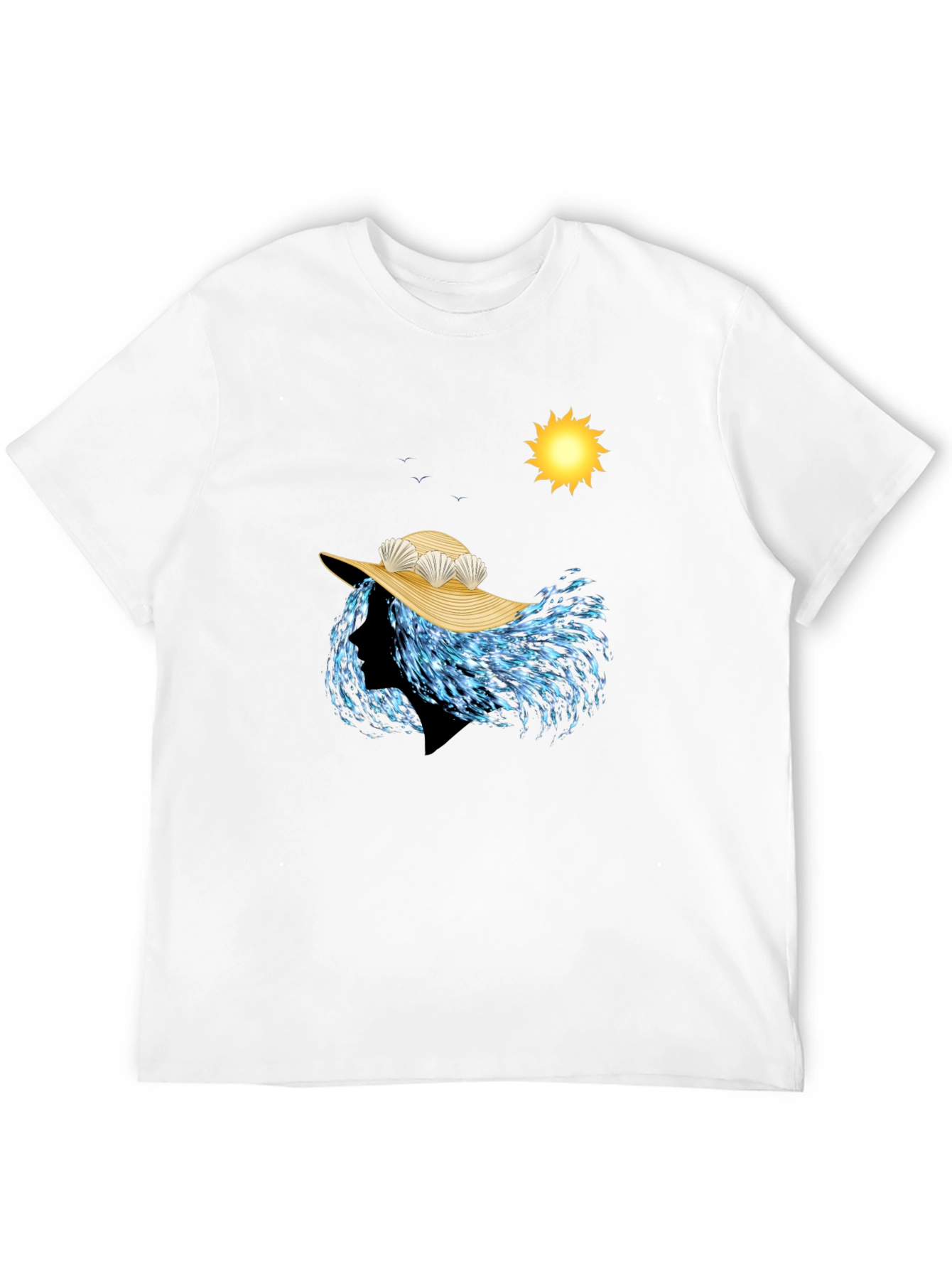 Ocean Wave Woman T-Shirt - Beach Style Graphic Tee