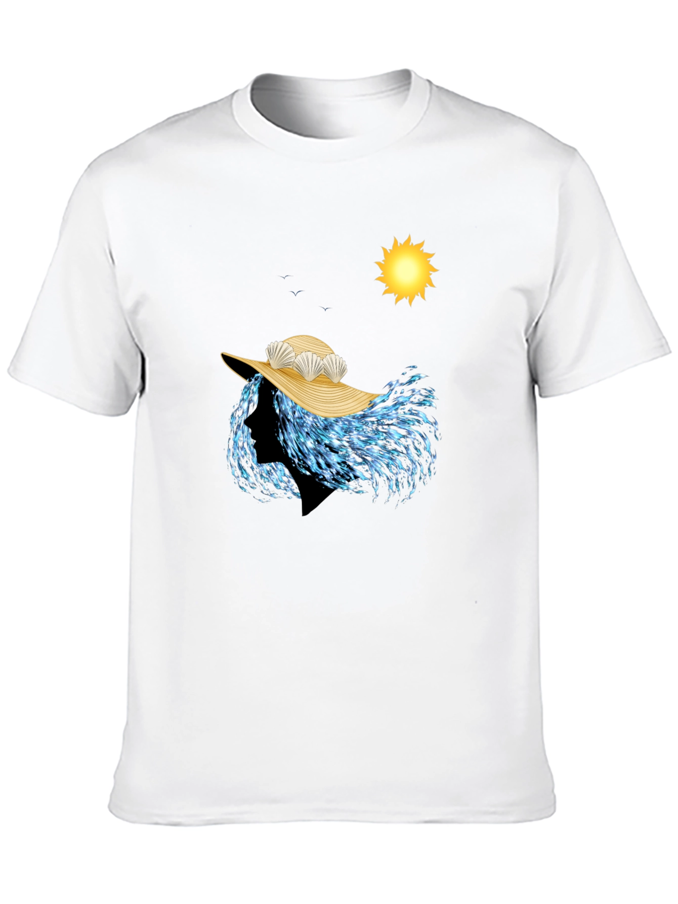 Ocean Wave Woman T-Shirt - Beach Style Graphic Tee