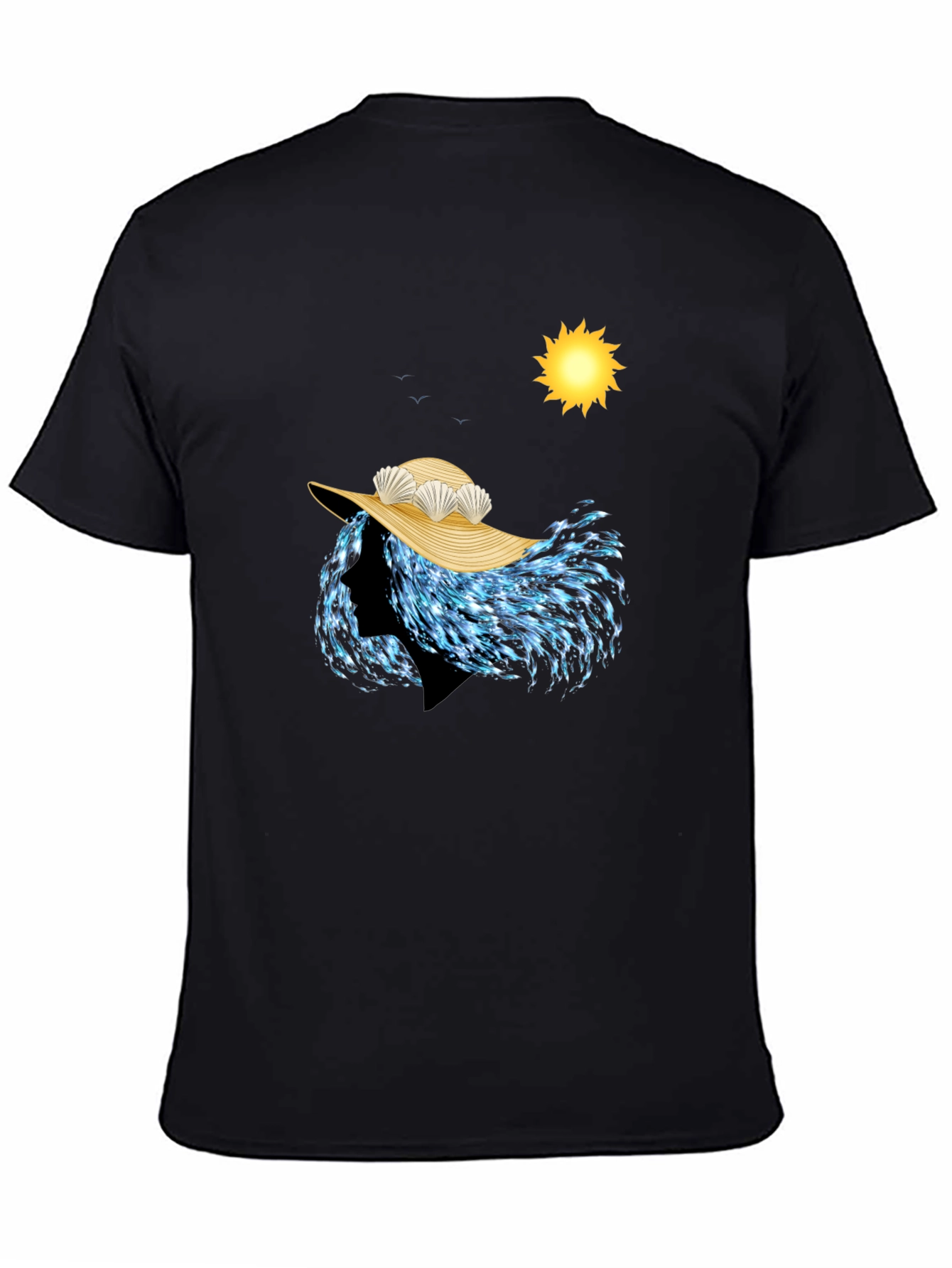 Ocean Wave Woman T-Shirt - Beach Style Graphic Tee