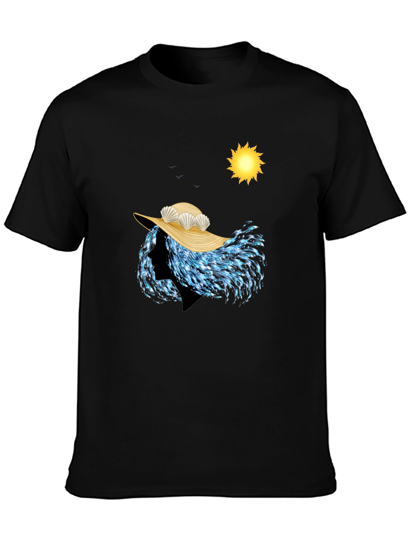 Ocean Wave Woman T-Shirt - Beach Style Graphic Tee