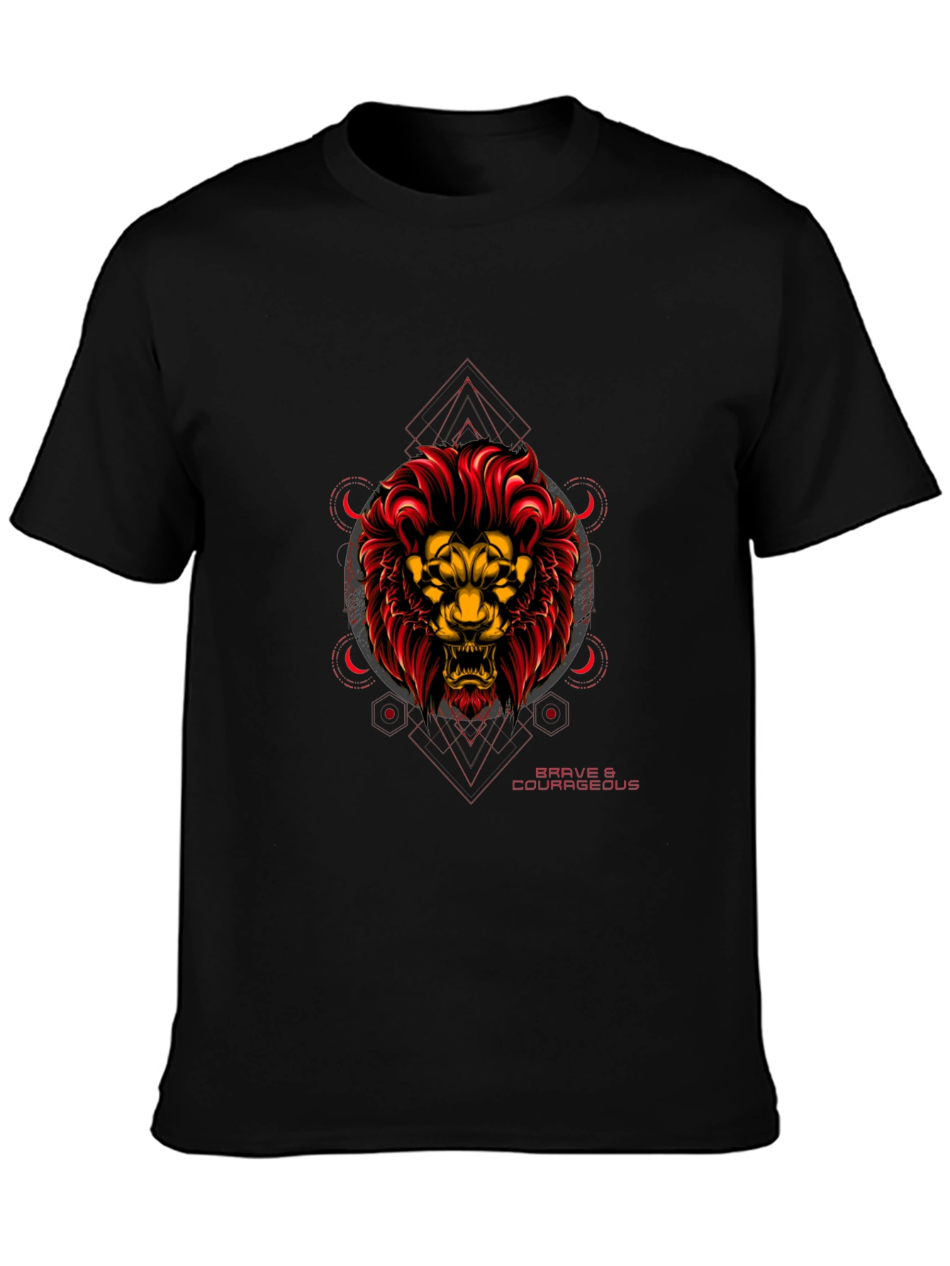 Brave & Courageous Lion Graphic Tee