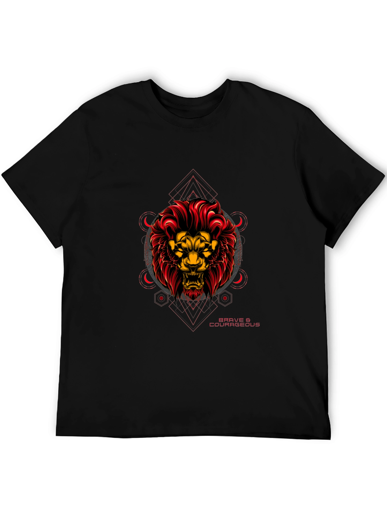 Brave & Courageous Lion Graphic Tee