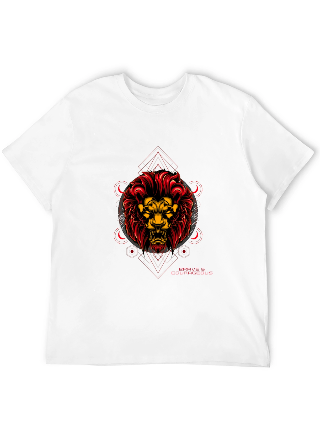 Brave & Courageous Lion Graphic Tee