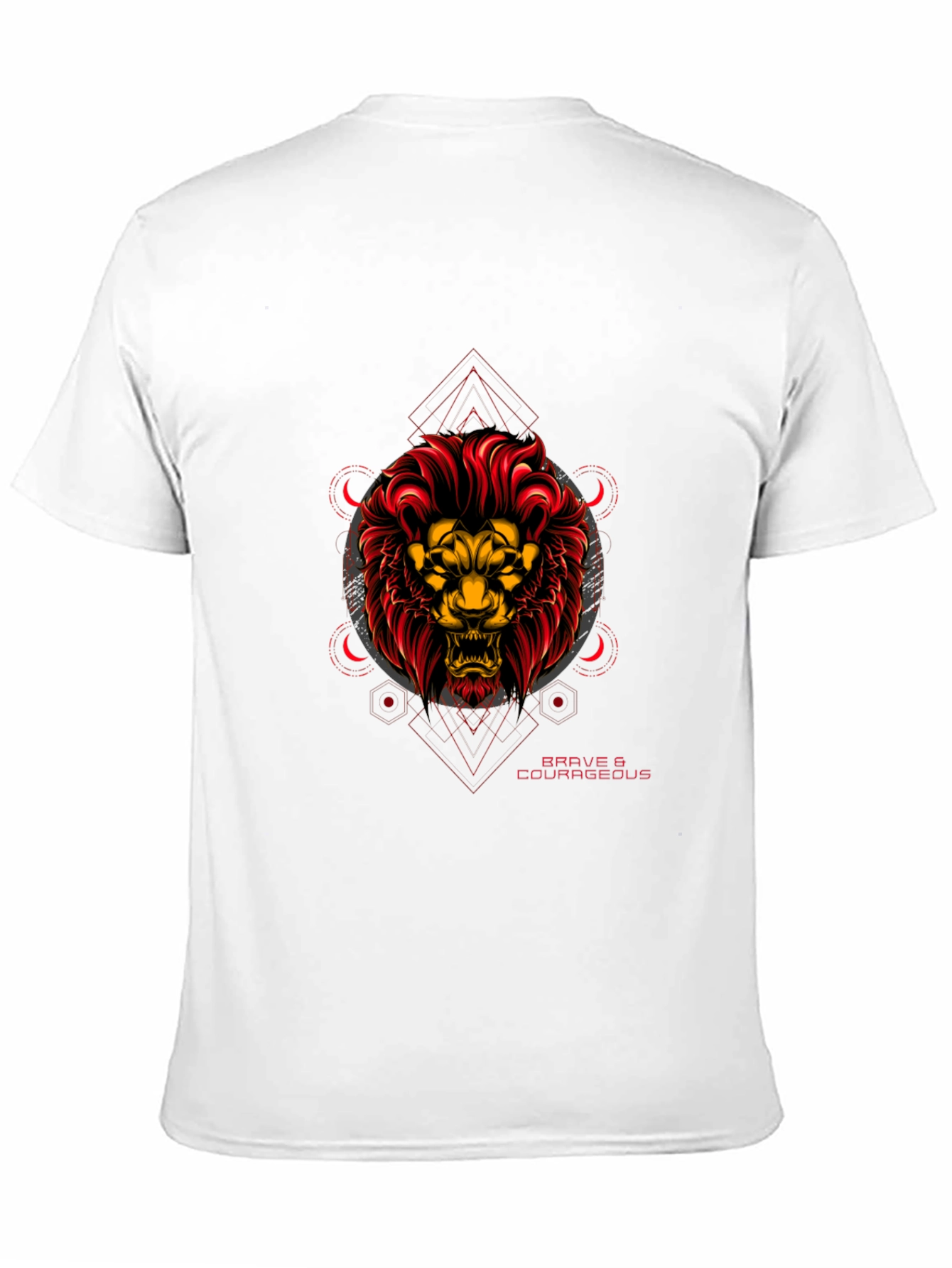Brave & Courageous Lion Graphic Tee