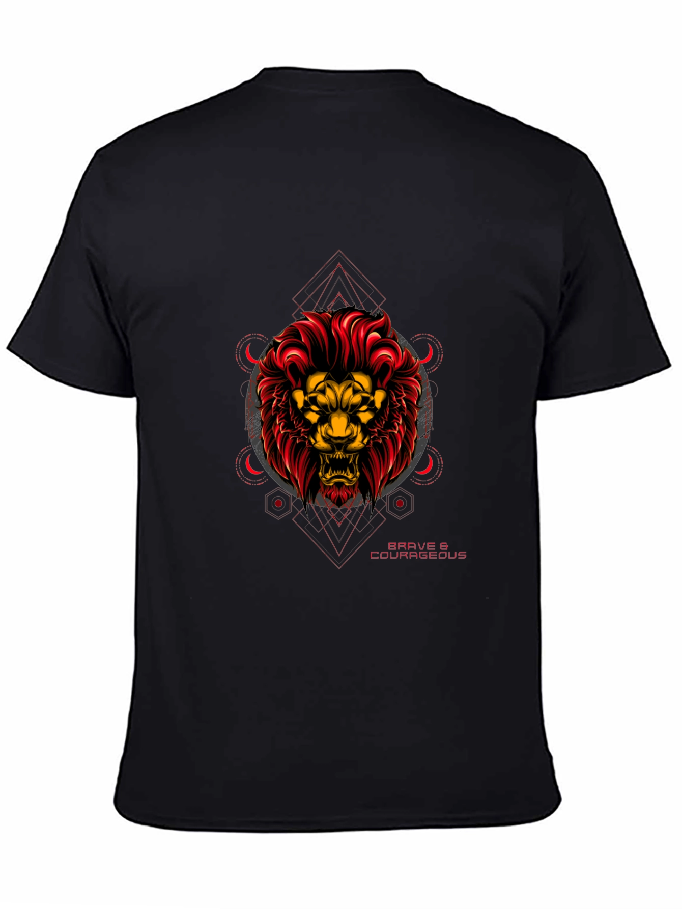 Brave & Courageous Lion Graphic Tee