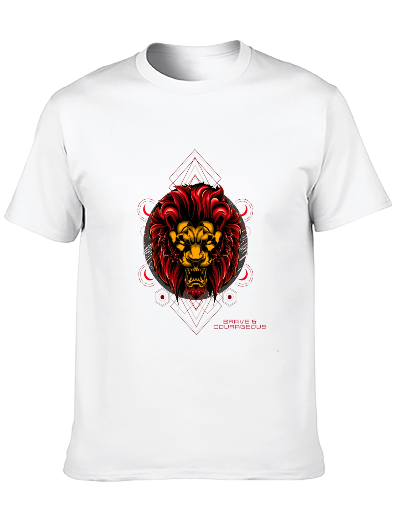 Brave & Courageous Lion Graphic Tee