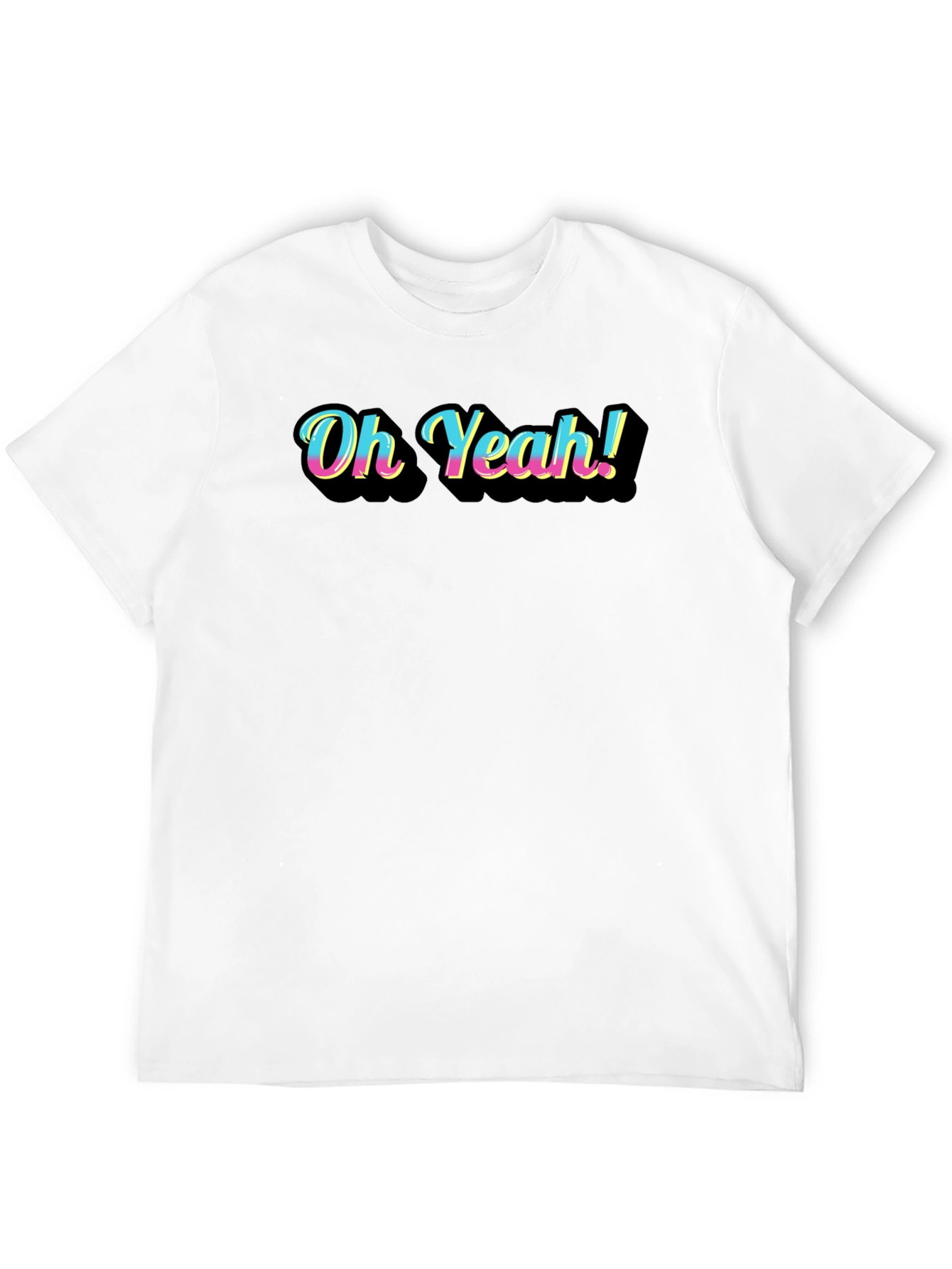 Oh Yeah! Graphic Black T-Shirt