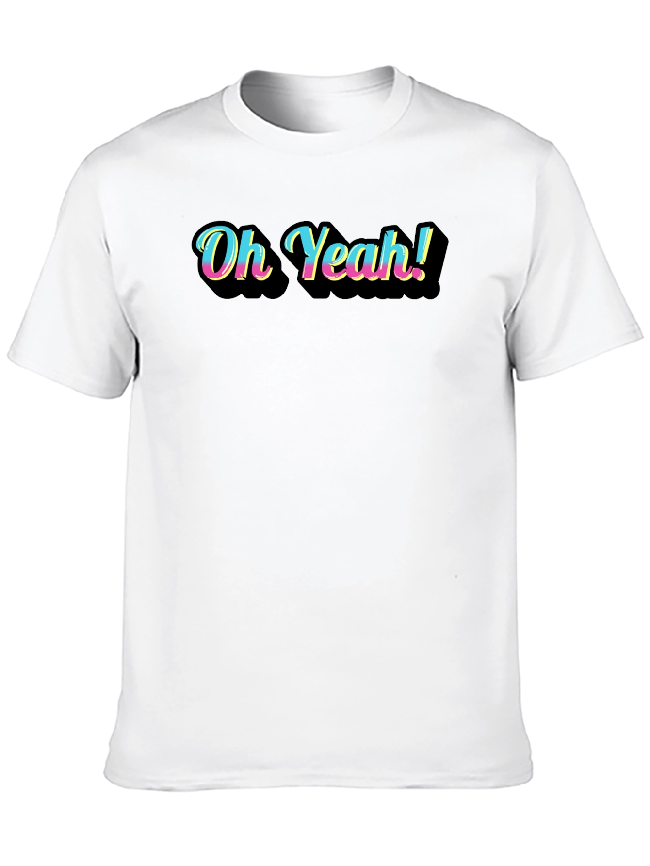 Oh Yeah! Graphic Black T-Shirt