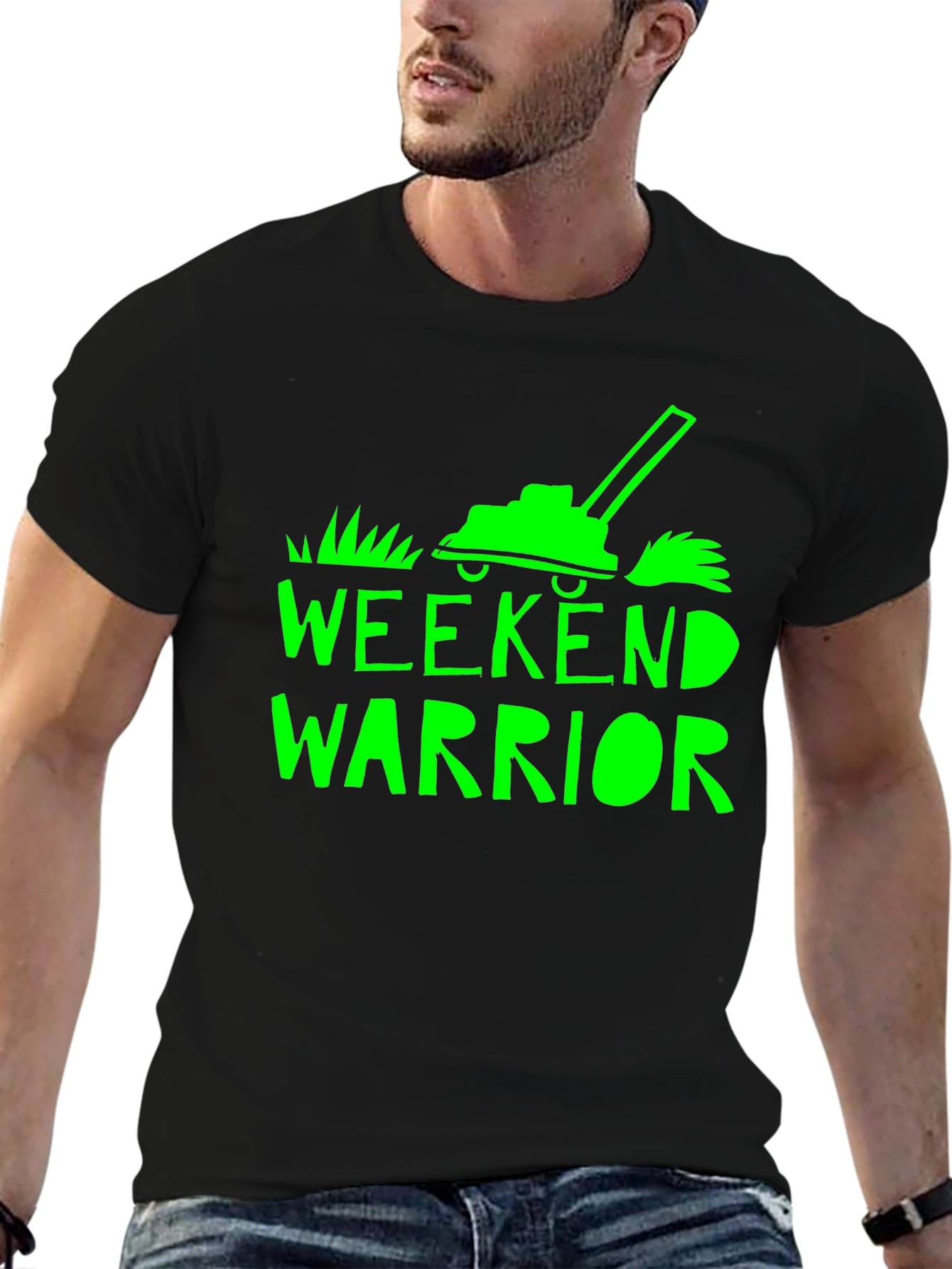 Weekend Warrior Graphic T-Shirt - Black