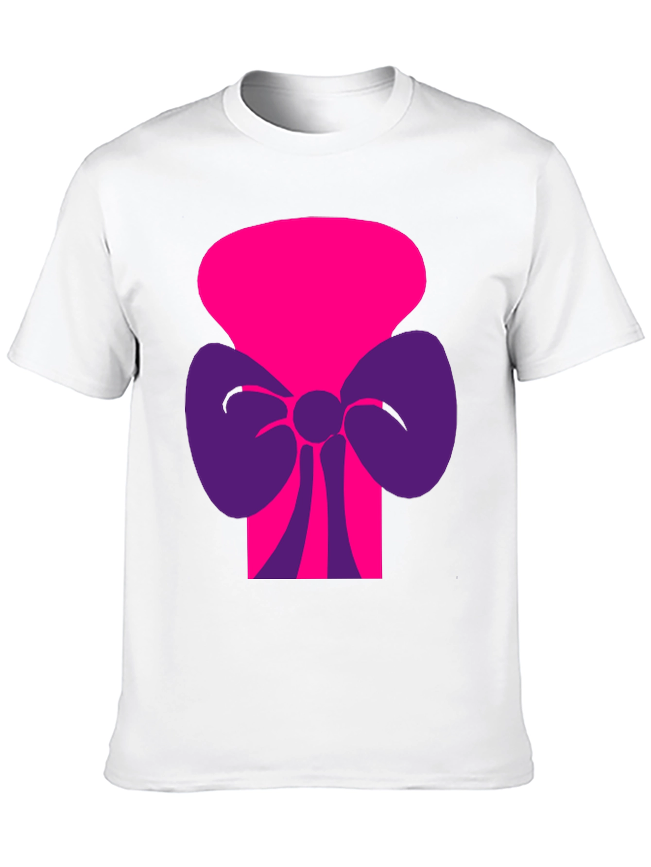 Funky Graphic Tee - Pink & Purple Bow