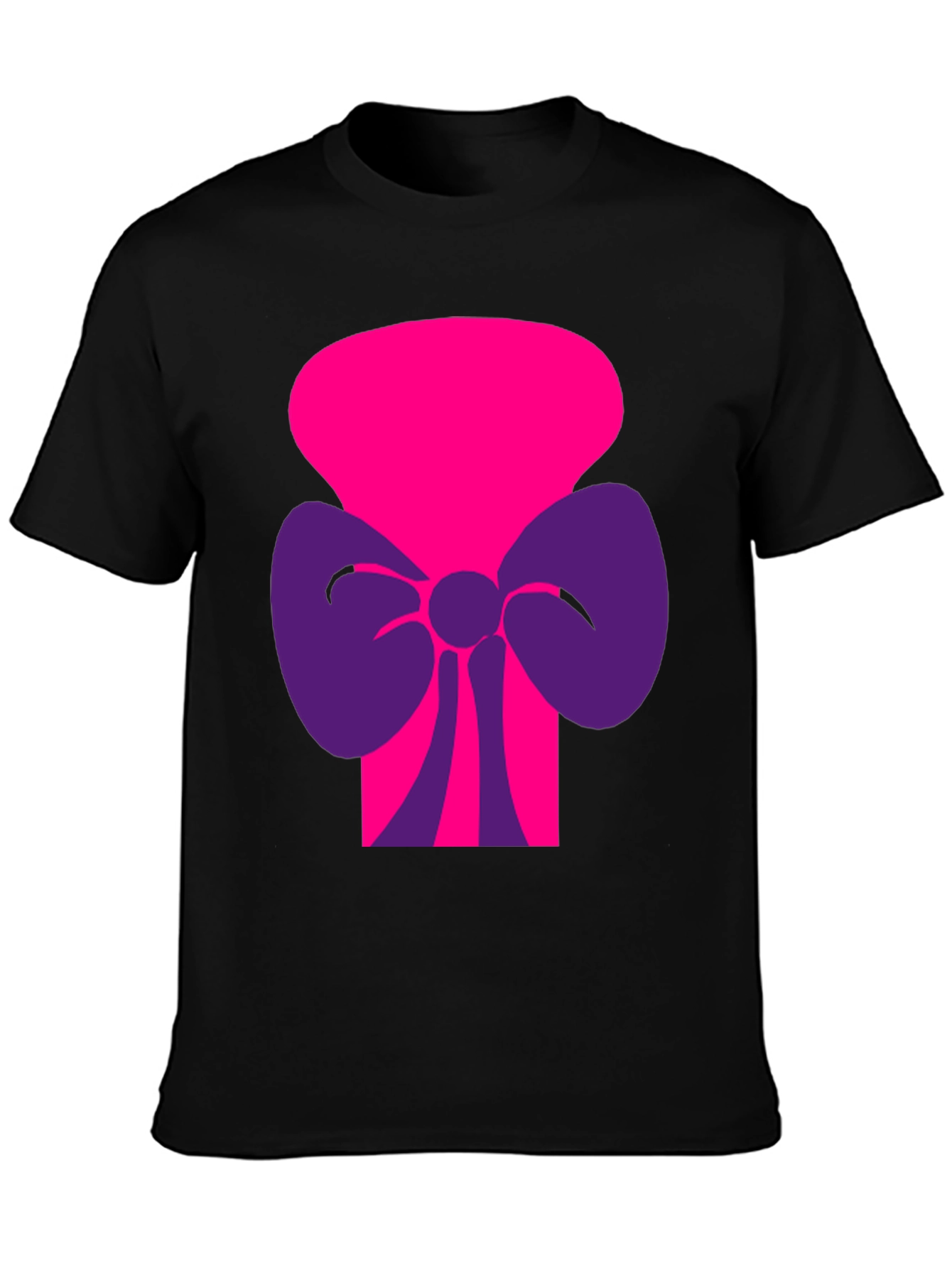 Funky Graphic Tee - Pink & Purple Bow
