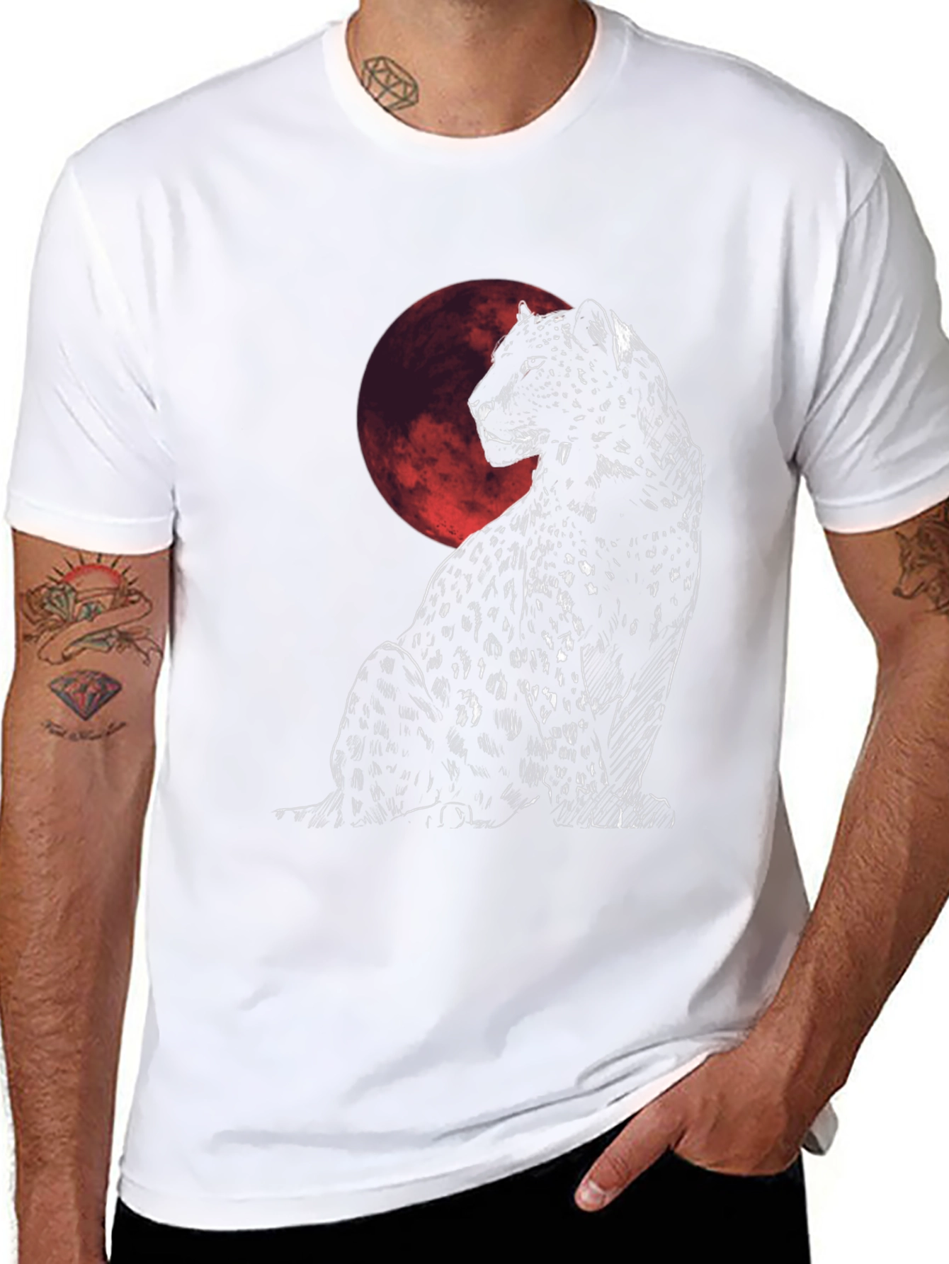 Black Panther Moon Graphic T-Shirt