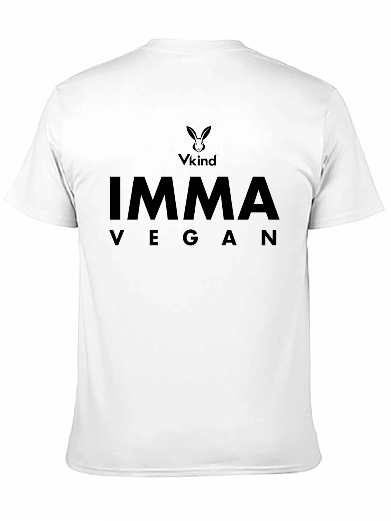 Imma Vegan Black T-Shirt - Vkind