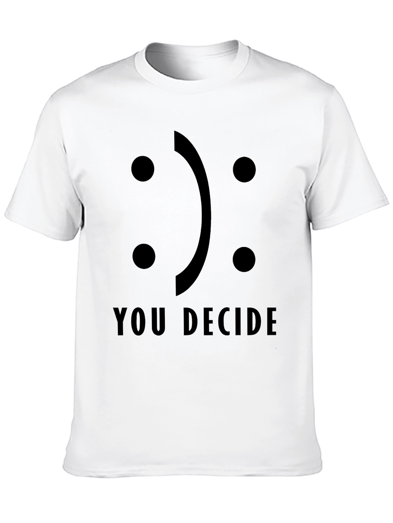 Decide Your Mood Black Graphic Tee - Unisex