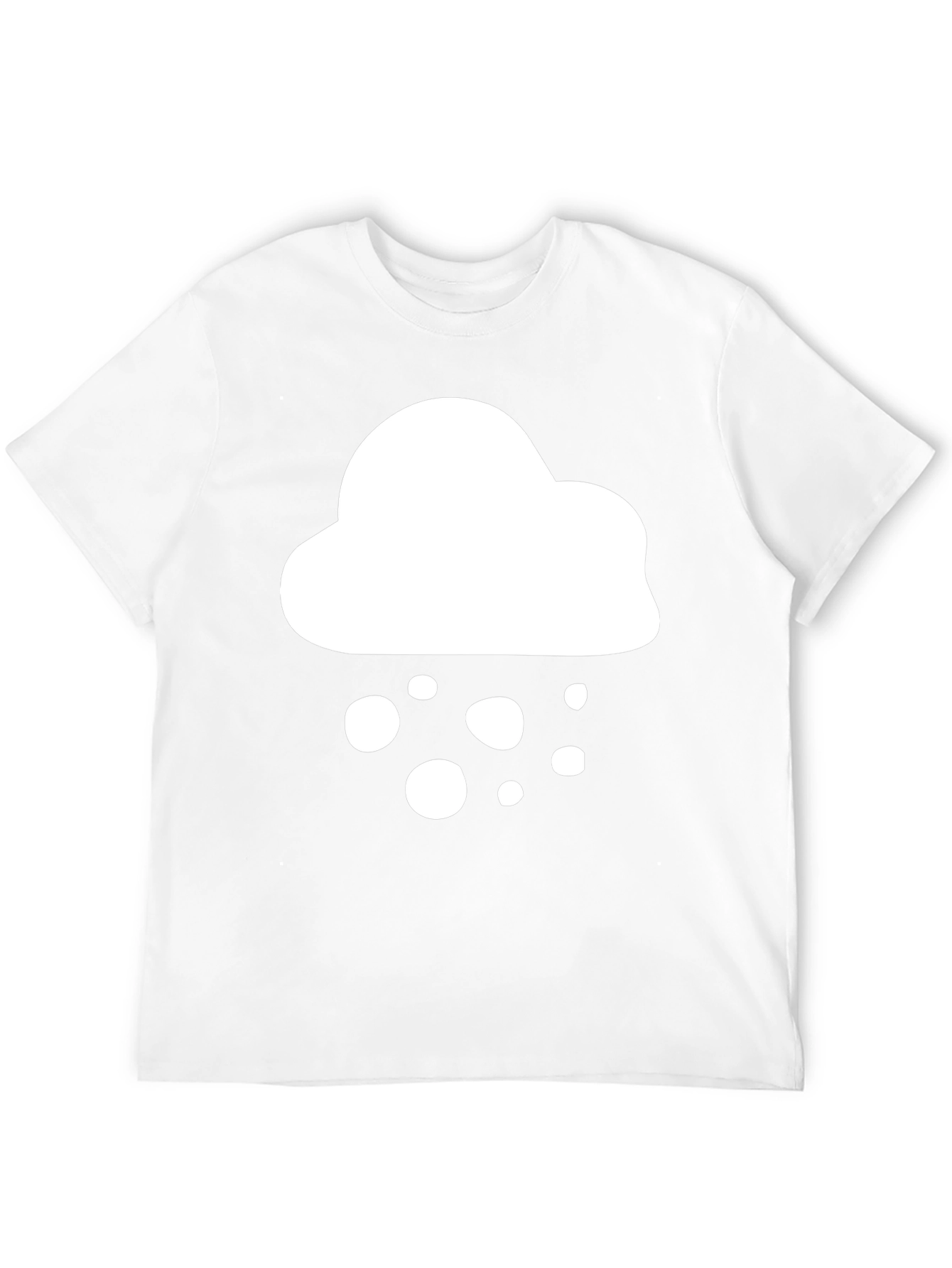 Cloud Graphic T-Shirt - Black Casual Tee