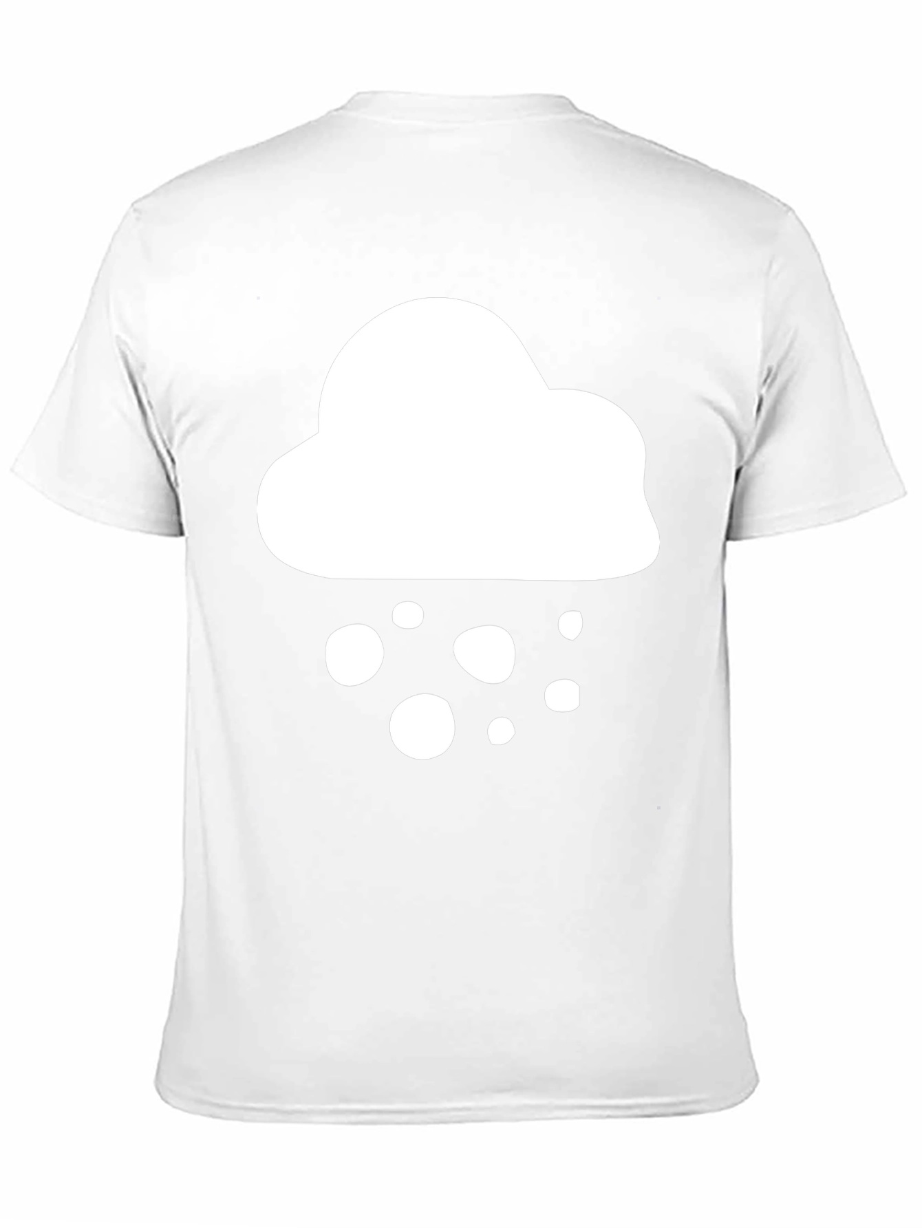 Cloud Graphic T-Shirt - Black Casual Tee