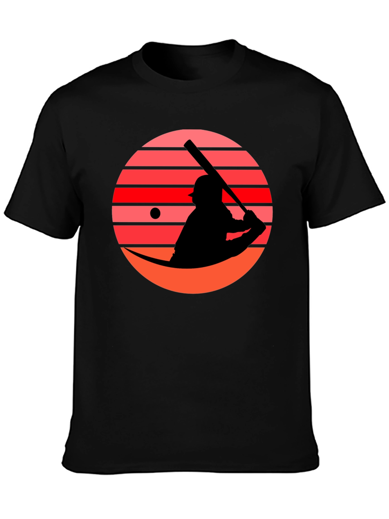 Retro Sunset Baseball Graphic Tee