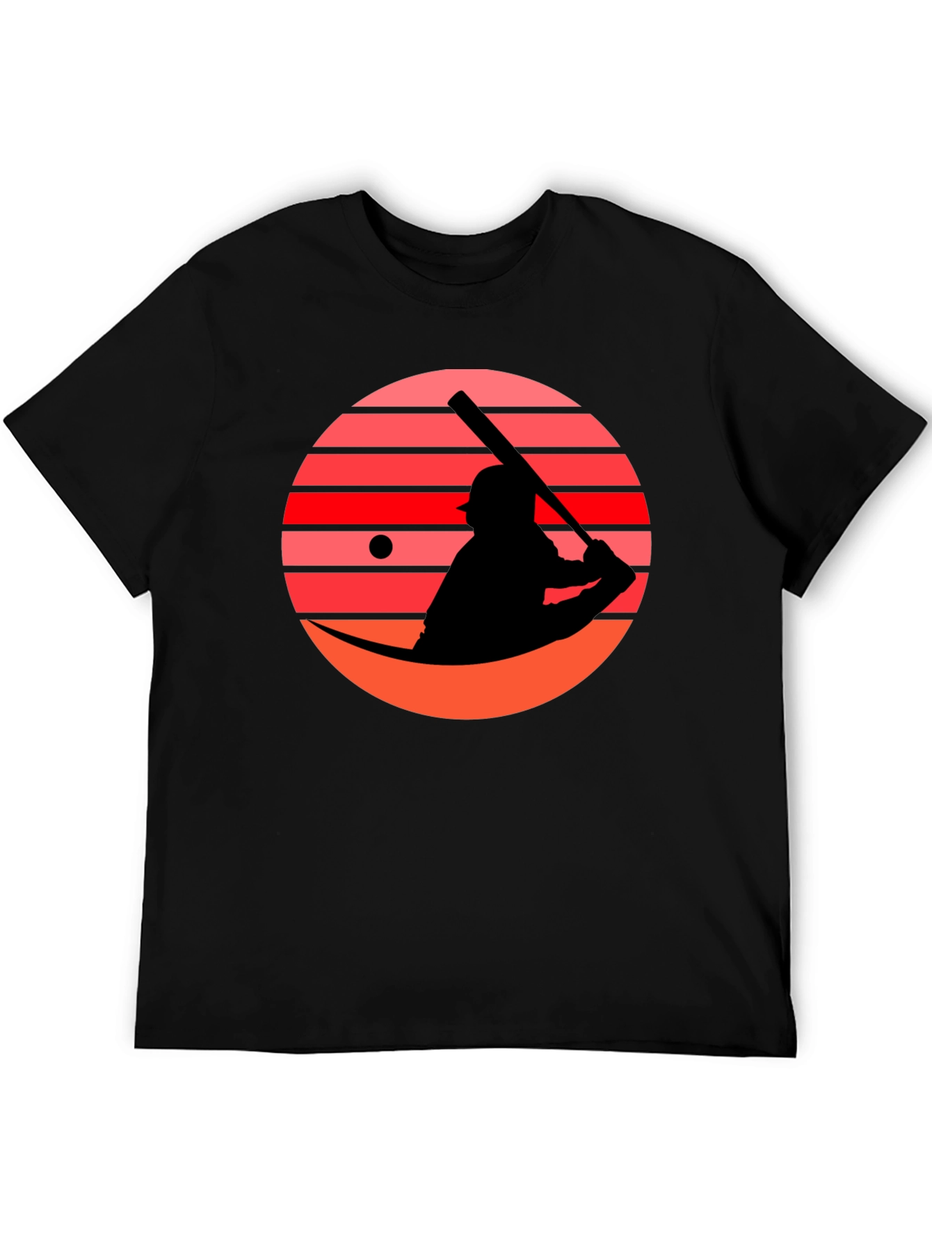 Retro Sunset Baseball Graphic Tee