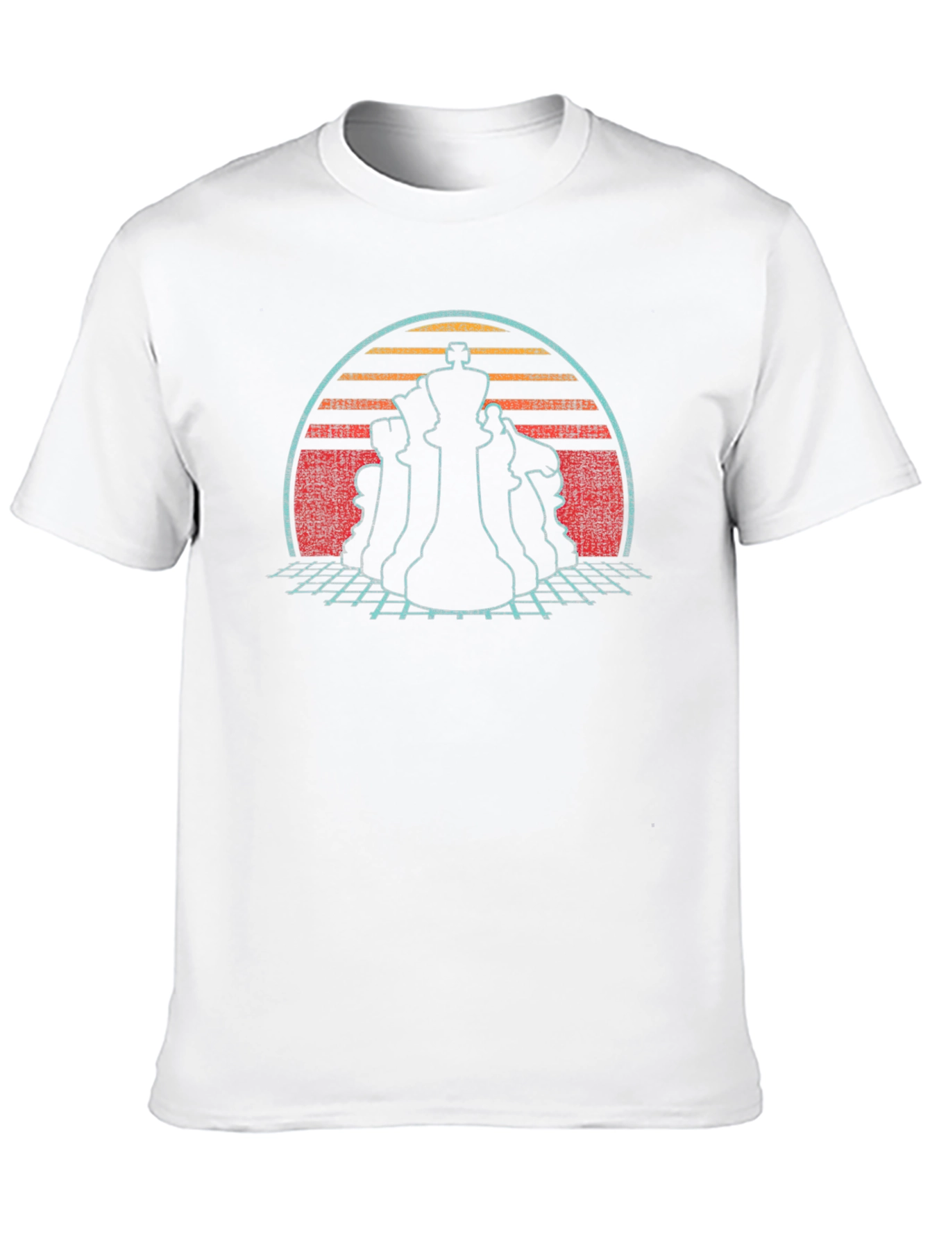 Retro Chess Piece Graphic T-Shirt
