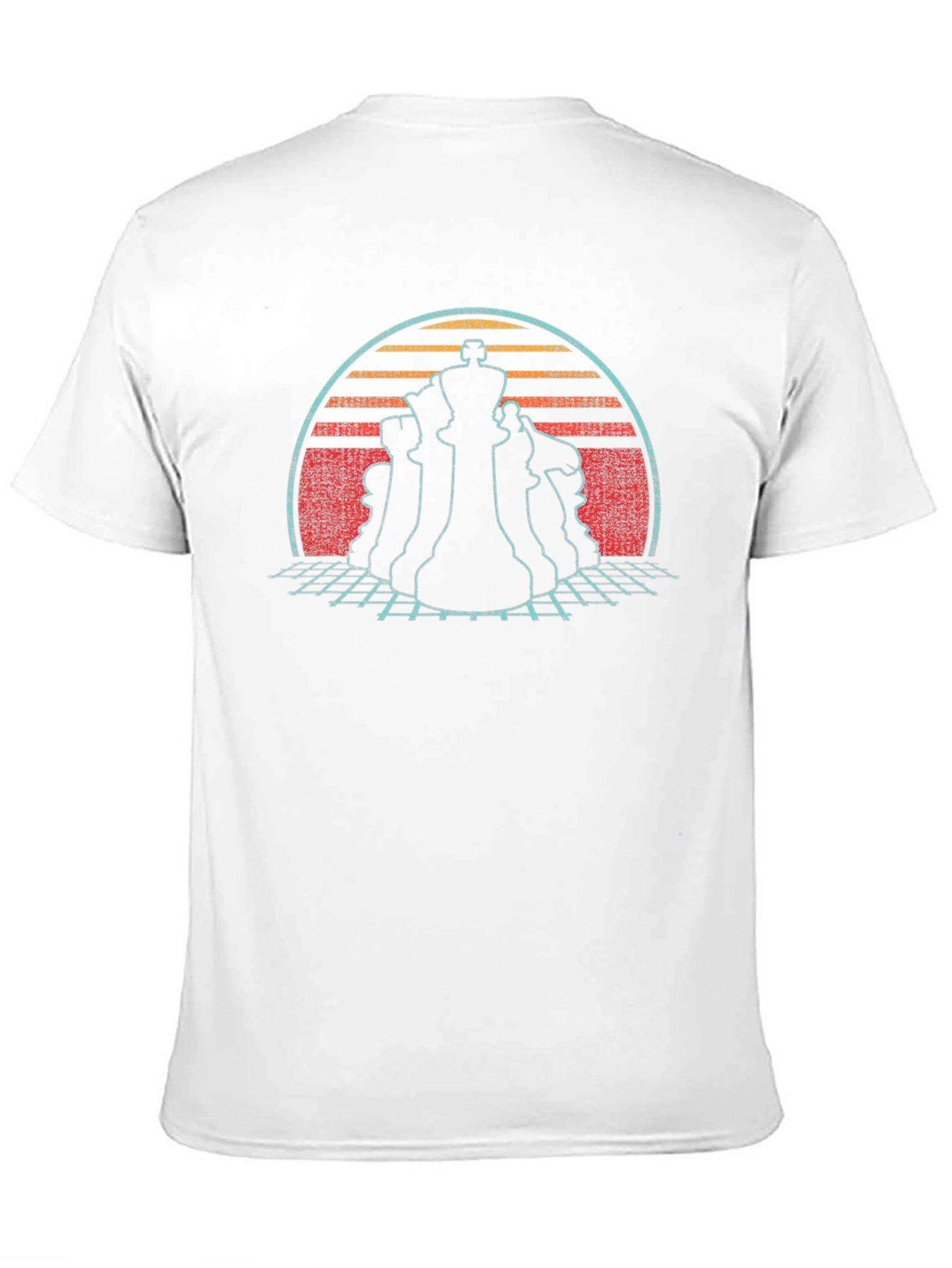 Retro Chess Piece Graphic T-Shirt