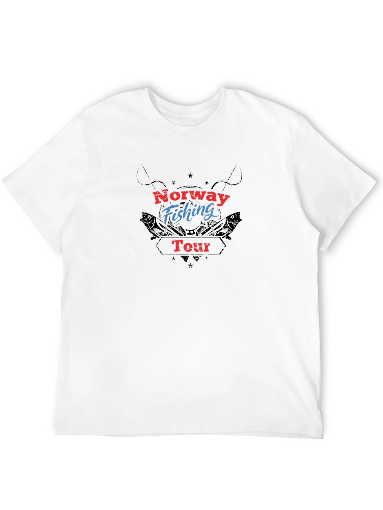 Norway Fishing Tour Black T-Shirt