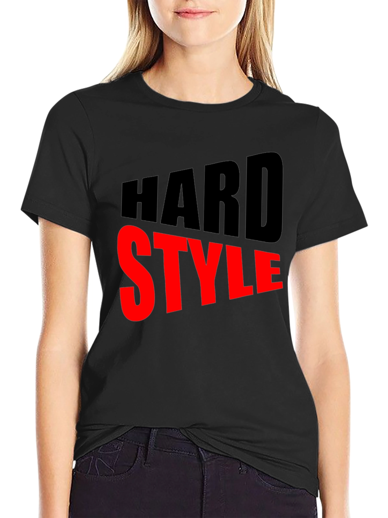 Hard Style Graphic Print Mens Black T-Shirt