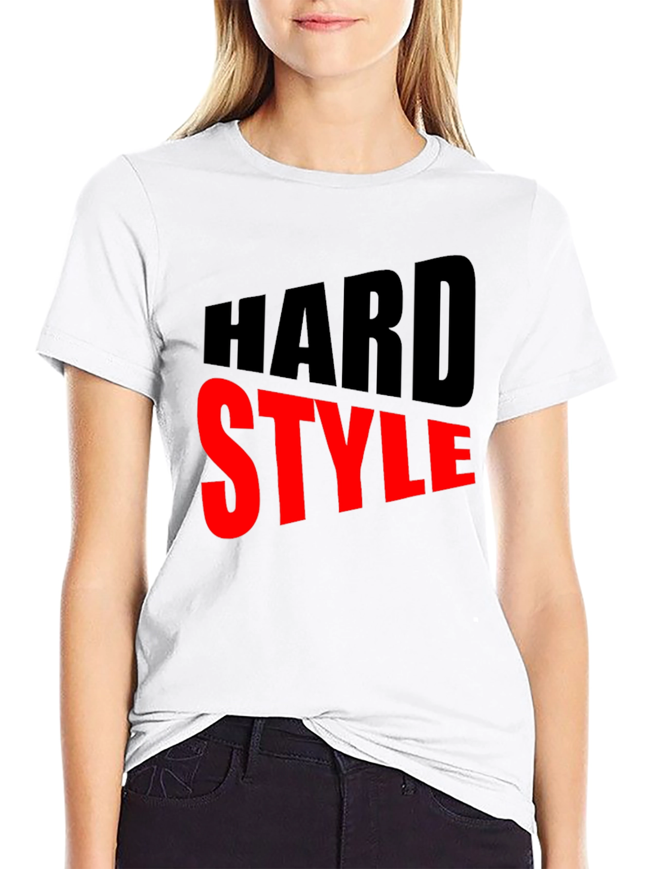 Hard Style Graphic Print Mens Black T-Shirt