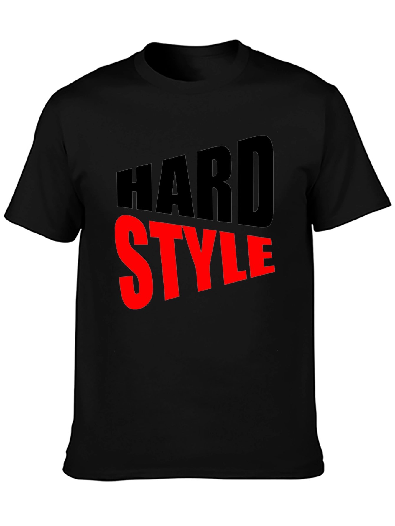 Hard Style Graphic Print Mens Black T-Shirt