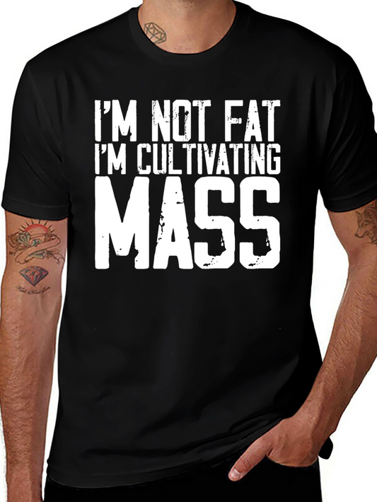 Cultivating Mass T-Shirt - Funny Gym Workout Tee