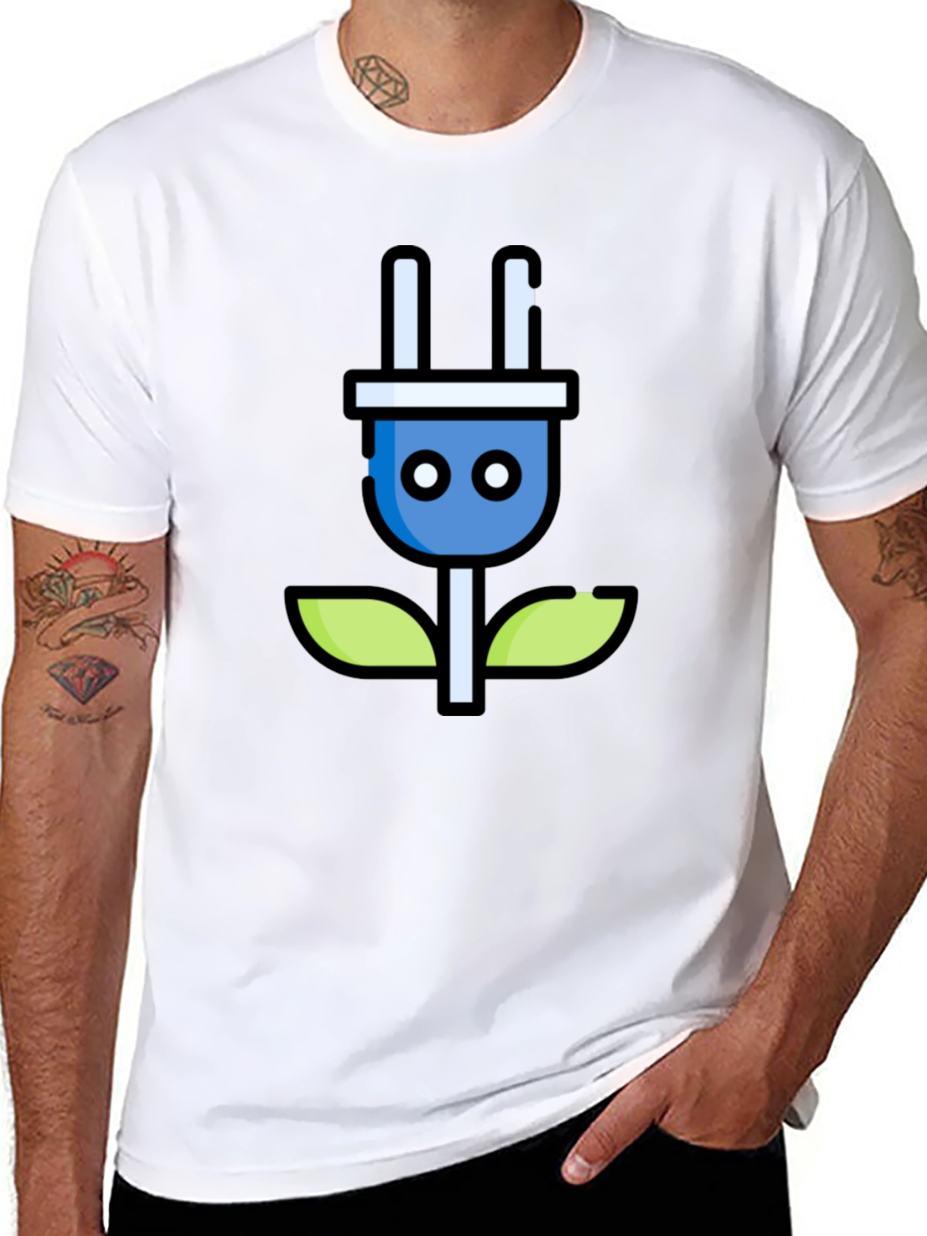 Eco-Friendly Energy T-Shirt - Power Plant Design