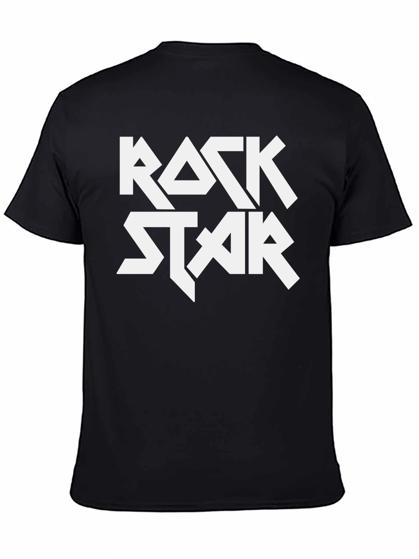 Rock Star Graphic Print T-Shirt - Black