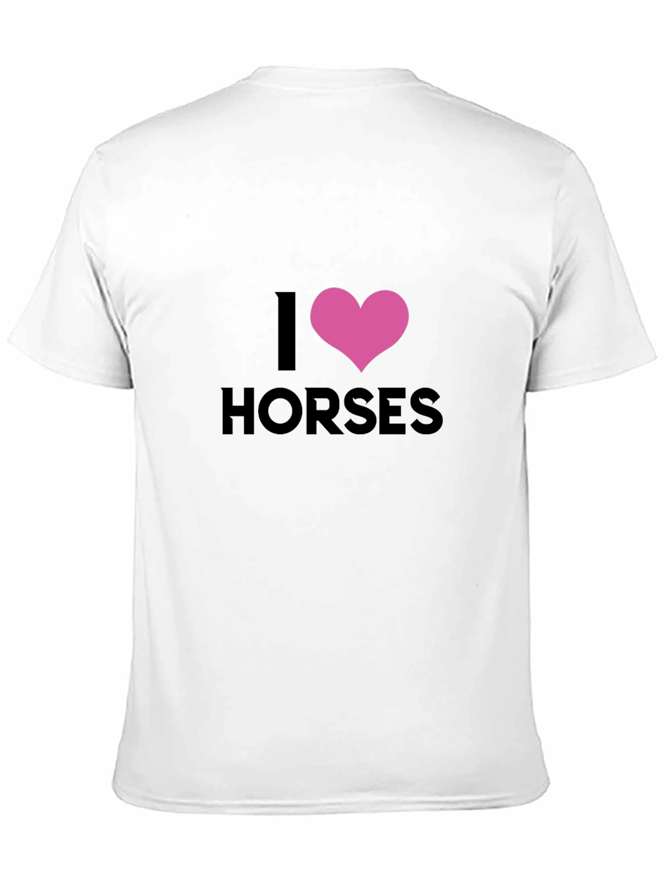 I Heart Horses Black T-Shirt