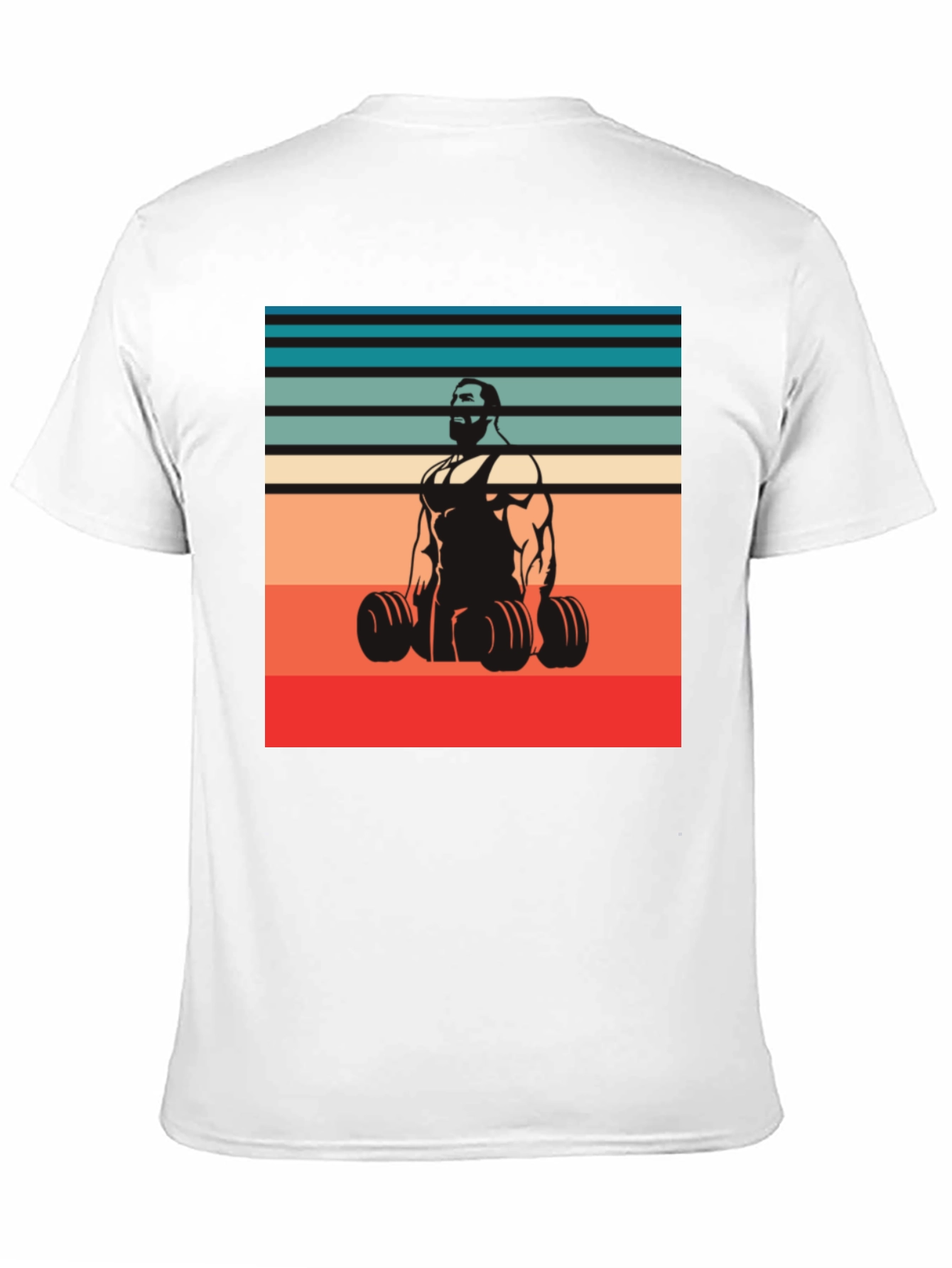 Retro Gym T-Shirt: Weightlifter Design
