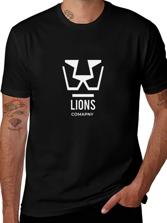 Lion Company T-Shirt - Modern Graphic Tee