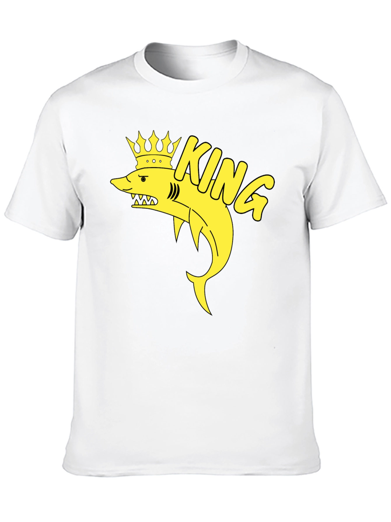 King Shark T-Shirt - Black Cotton Graphic Tee