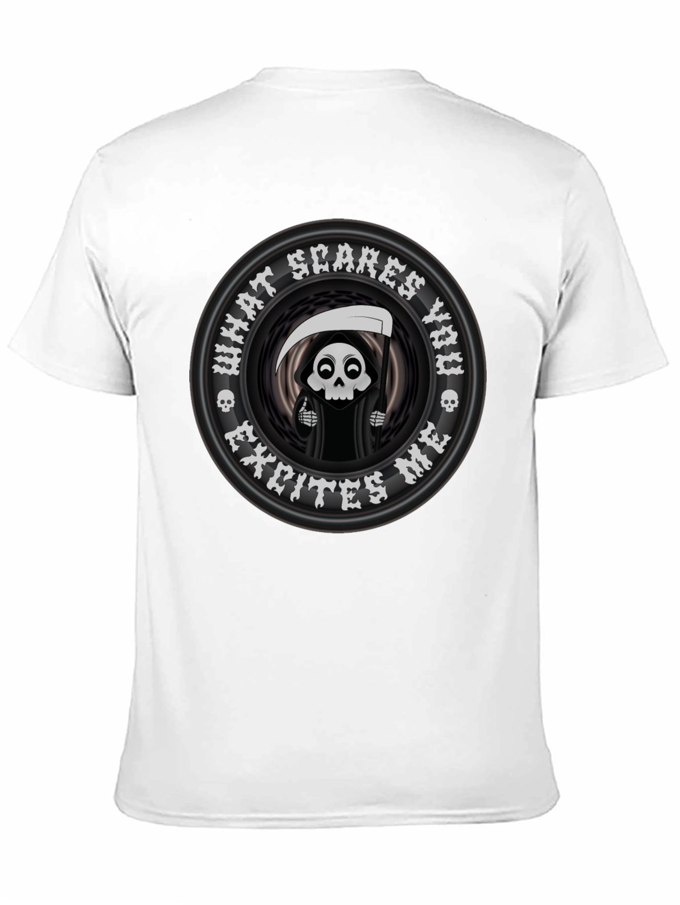 Funny Grim Reaper What Scares You Graphic T-Shirt