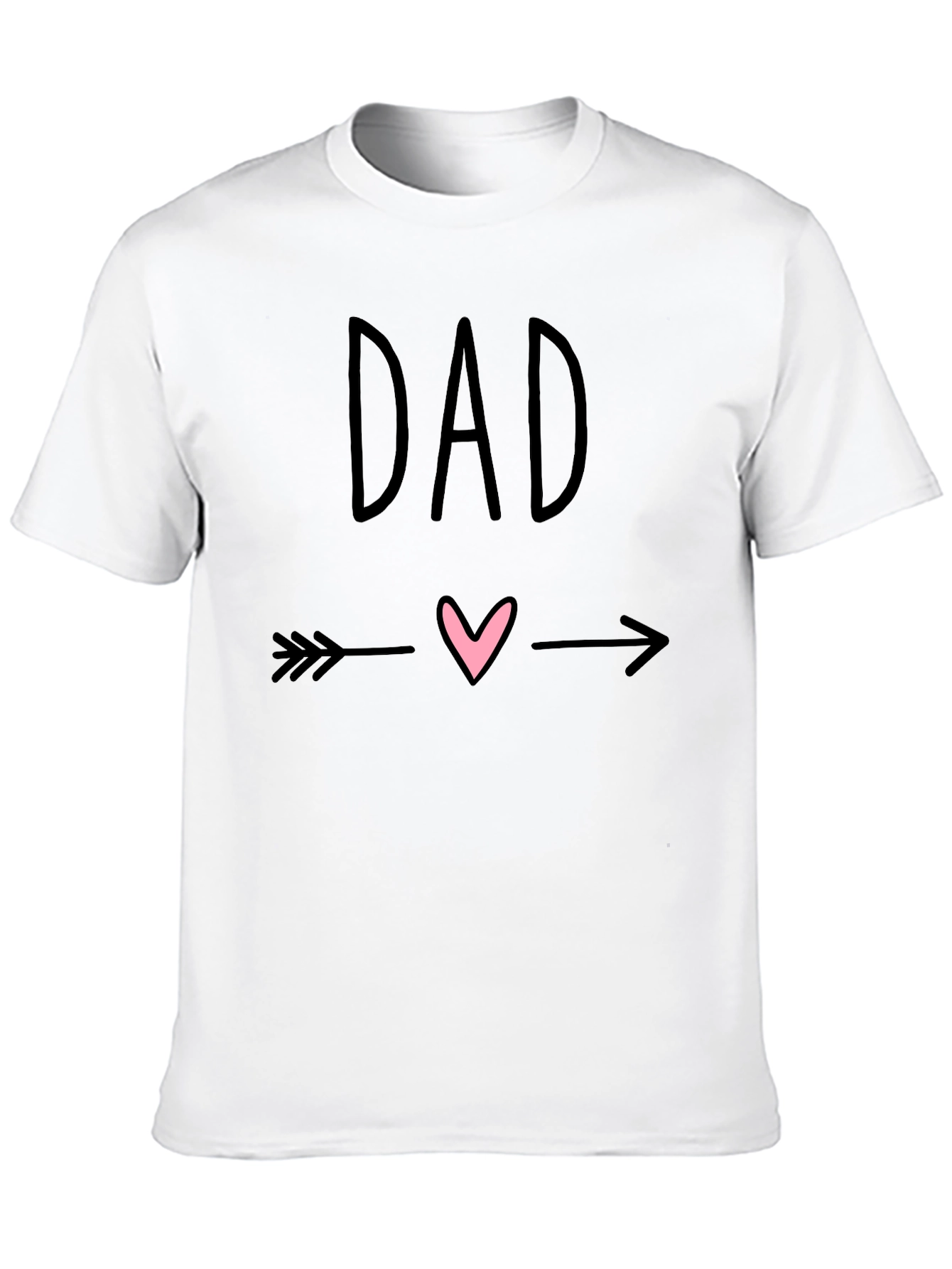 Dad Arrow Heart Graphic T-Shirt