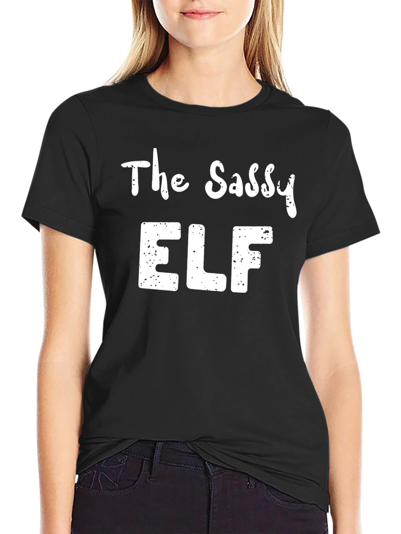 The Sassy Elf Christmas T-Shirt - Holiday Apparel