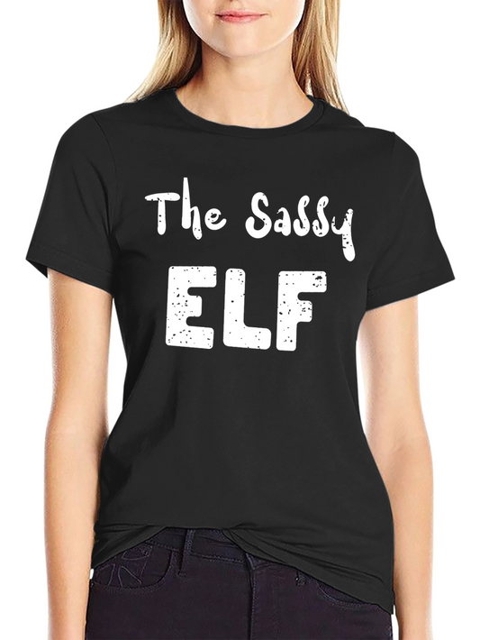 The Sassy Elf Christmas T-Shirt - Holiday Apparel