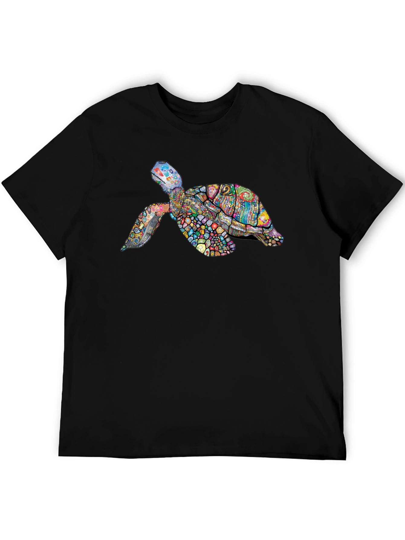 Colorful Turtle Graphic T-Shirt