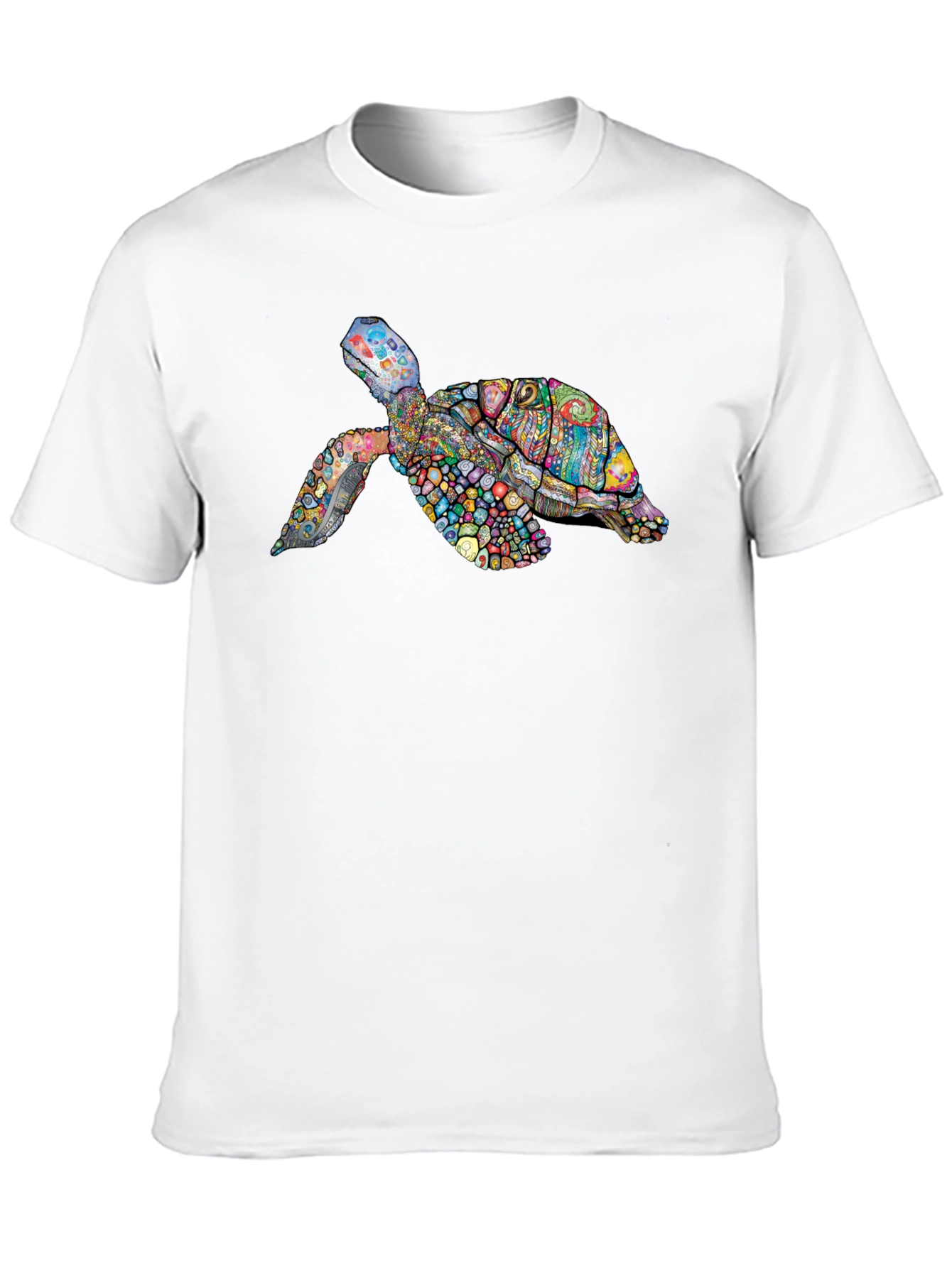 Colorful Turtle Graphic T-Shirt