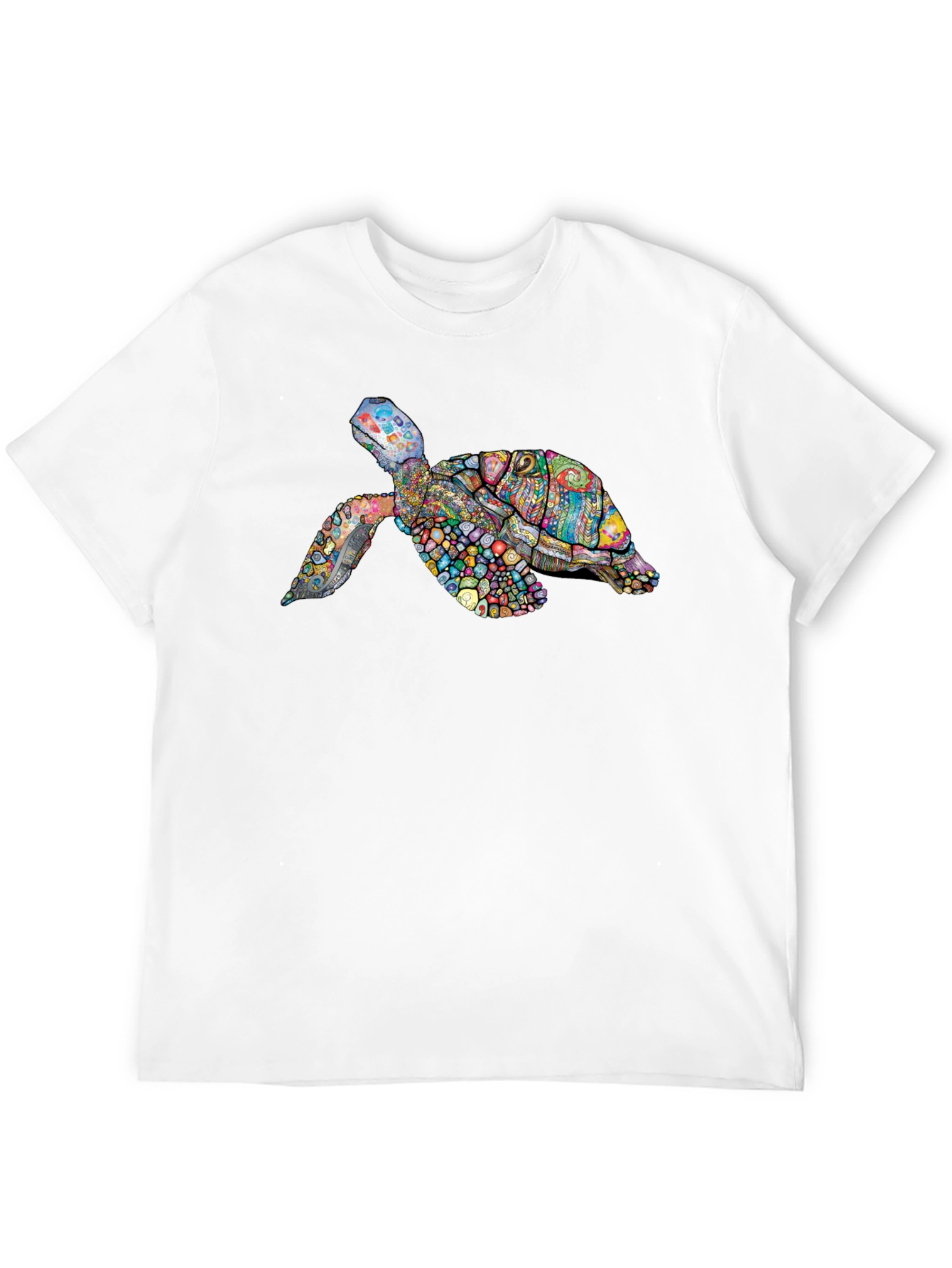 Colorful Turtle Graphic T-Shirt