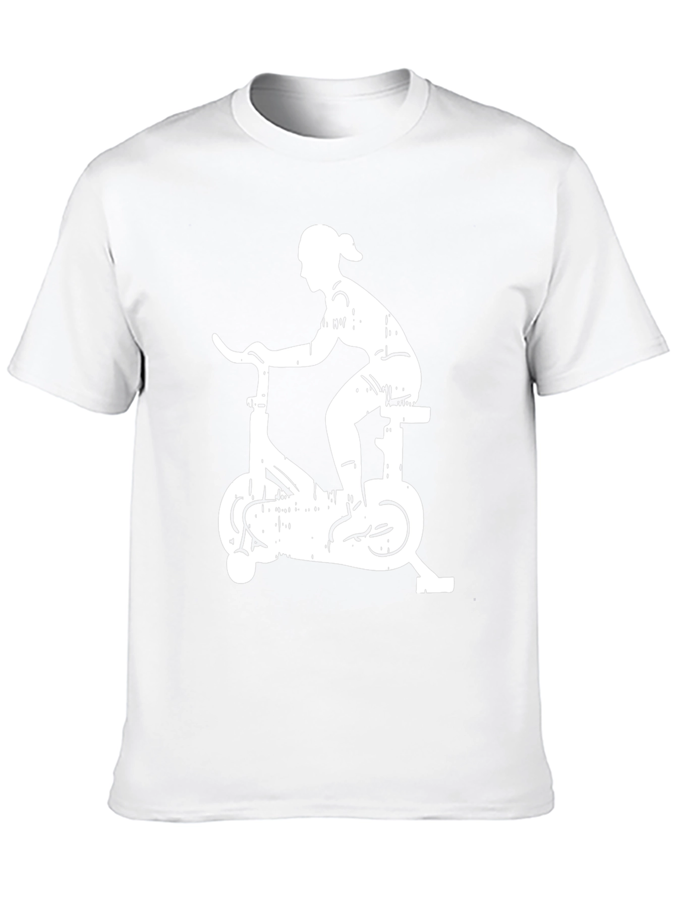 Cycling Silhouette Graphic Tee - Black