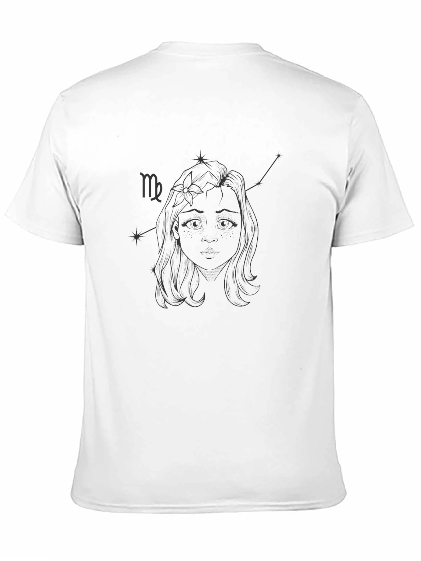 Virgo Zodiac Graphic Tee - Stylish Constellation Design