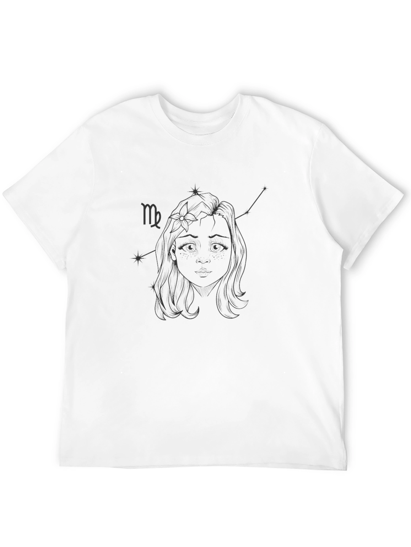 Virgo Zodiac Graphic Tee - Stylish Constellation Design