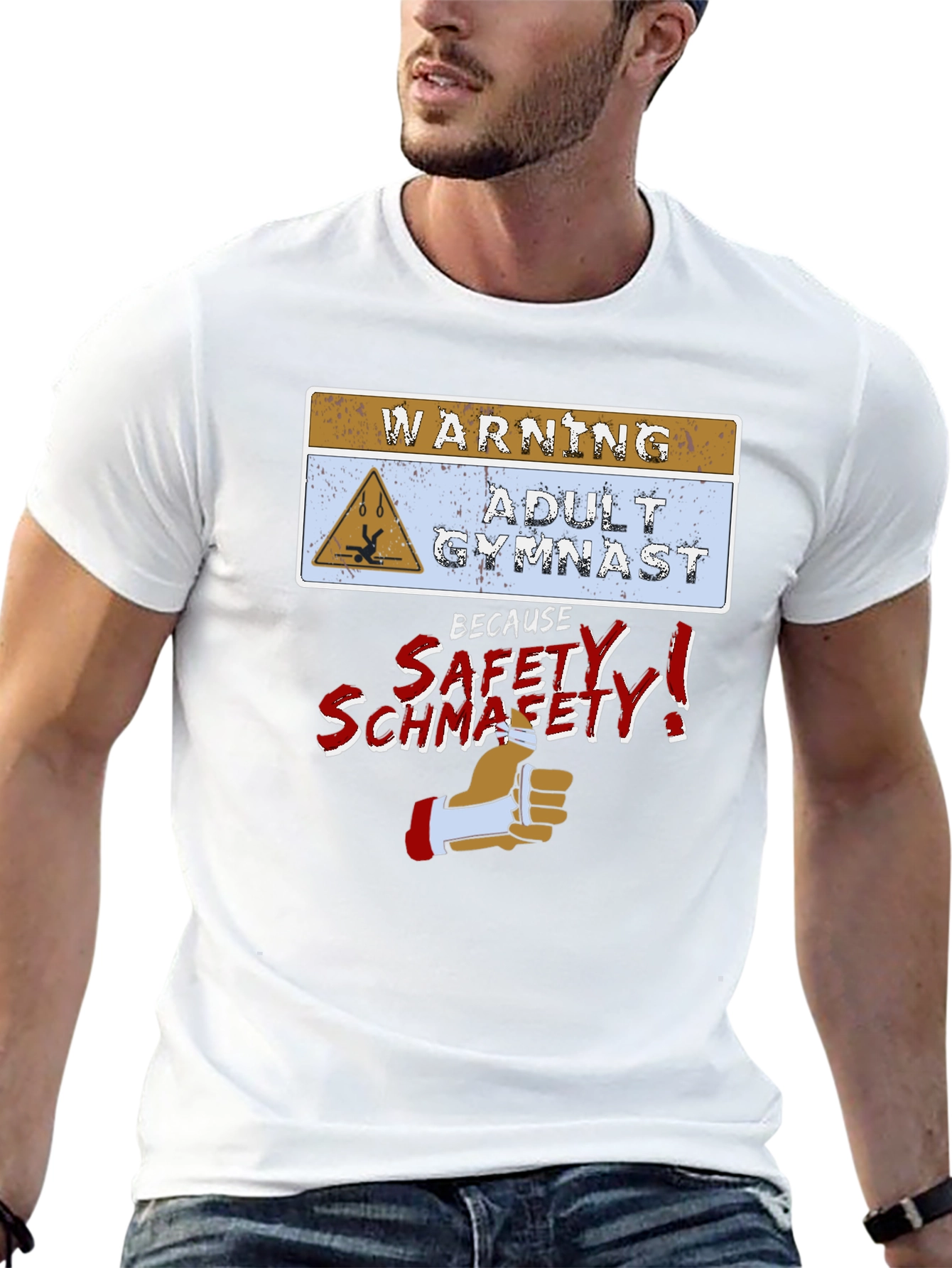 Adult Gymnast Warning T-Shirt - Safety Schmafety