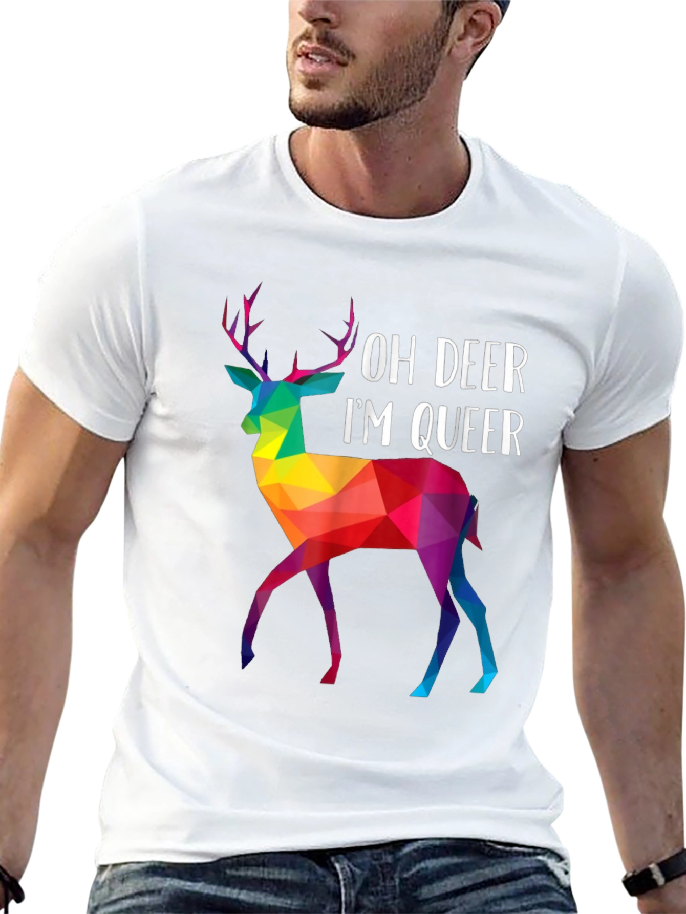 Oh Deer Im Queer T-Shirt - LGBTQ+ Pride Apparel