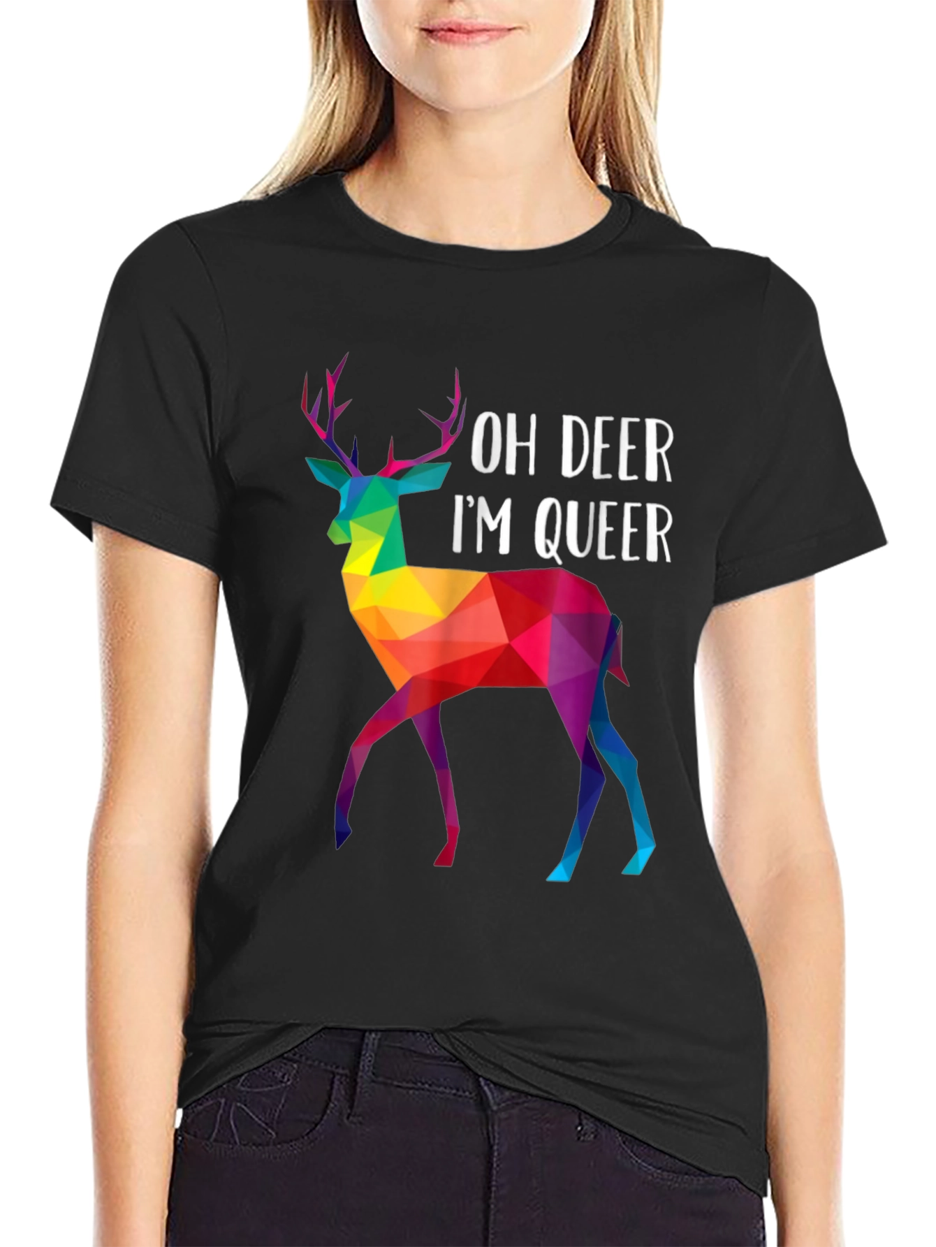 Oh Deer Im Queer T-Shirt - LGBTQ+ Pride Apparel