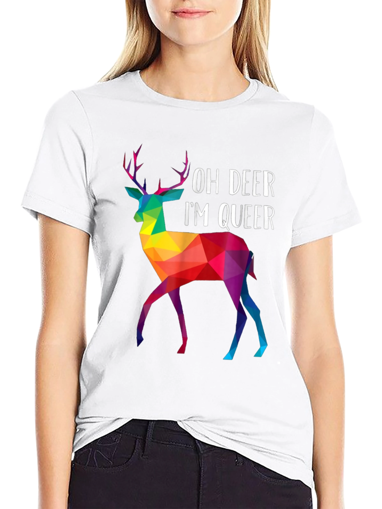 Oh Deer Im Queer T-Shirt - LGBTQ+ Pride Apparel